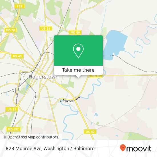 828 Monroe Ave, Hagerstown, MD 21740 map