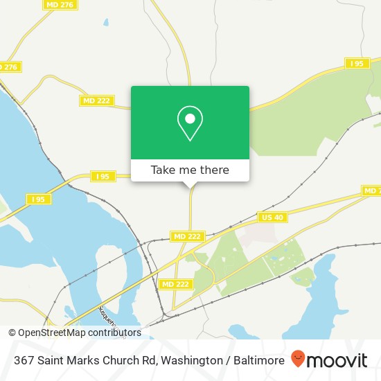 Mapa de 367 Saint Marks Church Rd, Perryville, MD 21903