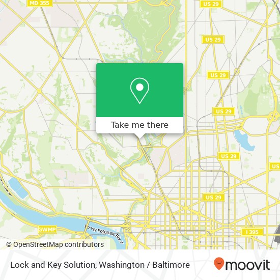 Mapa de Lock and Key Solution, 2651 Connecticut Ave NW