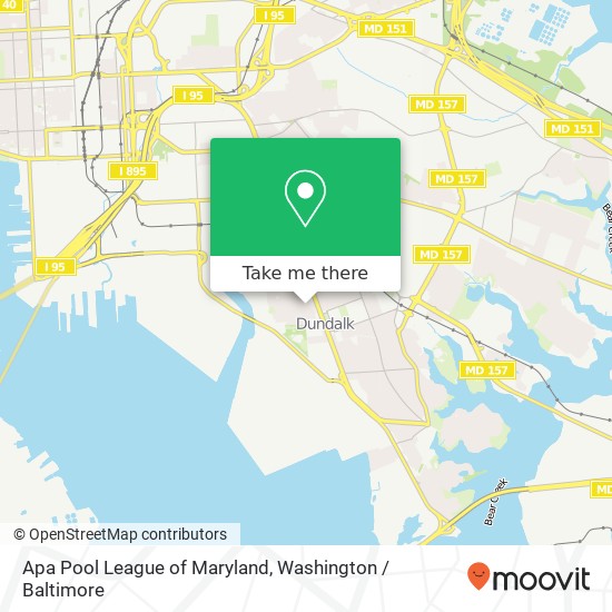 Mapa de Apa Pool League of Maryland, 299 Willow Spring Rd