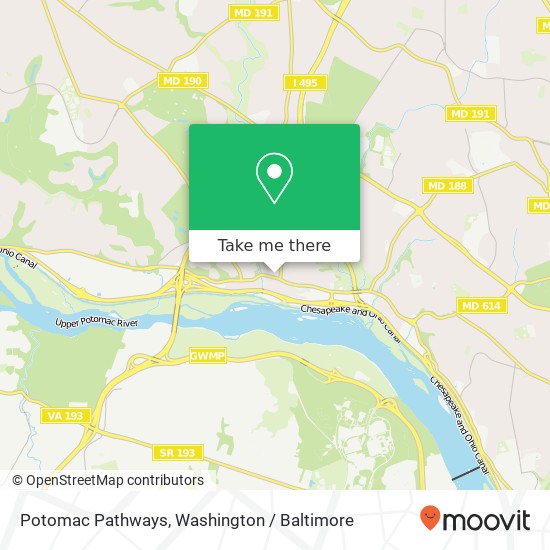 Potomac Pathways, 7945 MacArthur Blvd map