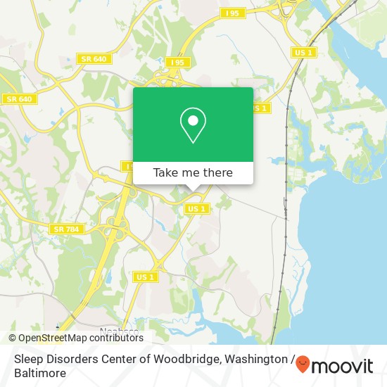 Mapa de Sleep Disorders Center of Woodbridge, 2024 Opitz Blvd