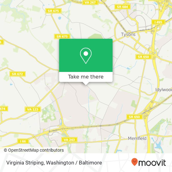 Mapa de Virginia Striping