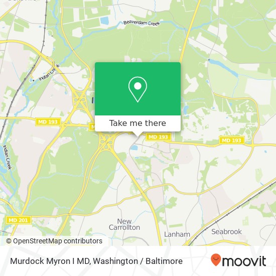 Murdock Myron I MD, 7500 Hanover Pkwy map
