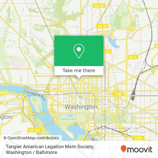 Mapa de Tangier American Legation Msm Society, 1619 Massachusetts Ave NW