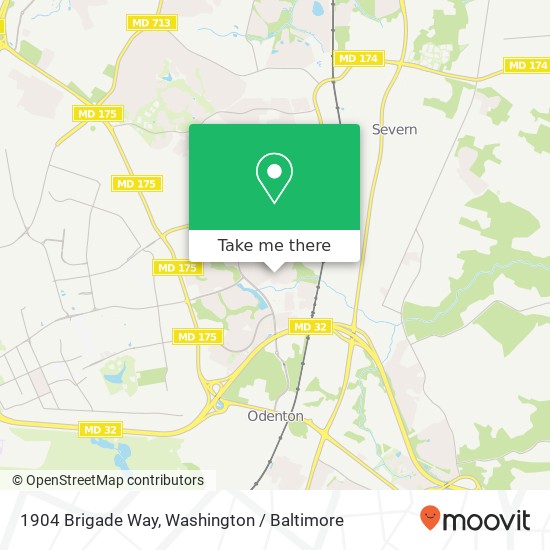 Mapa de 1904 Brigade Way, Odenton, MD 21113