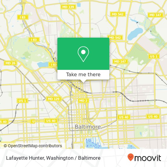 Lafayette Hunter, Baltimore, MD 21202 map