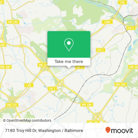 7180 Troy Hill Dr, Elkridge, MD 21075 map