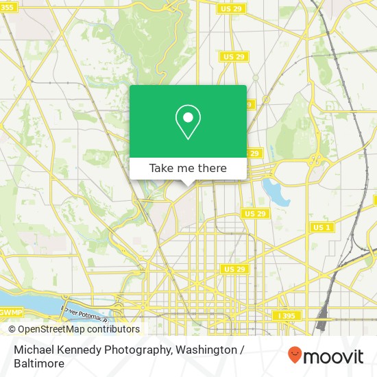 Mapa de Michael Kennedy Photography, 1669 Columbia Rd NW