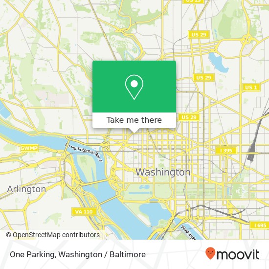 One Parking, 2030 M St NW map