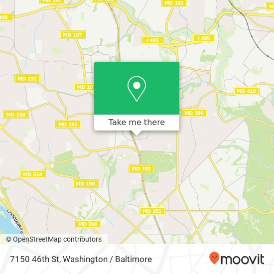 Mapa de 7150 46th St, Chevy Chase, MD 20815