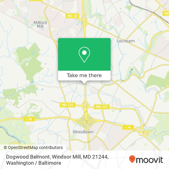 Dogwood Belmont, Windsor Mill, MD 21244 map