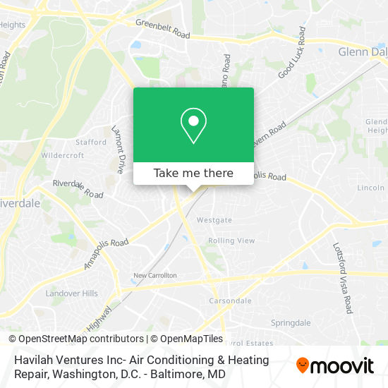 Mapa de Havilah Ventures Inc- Air Conditioning & Heating Repair