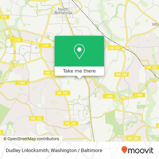 Mapa de Dudley Lnlocksmith, 5143 Dudley Ln