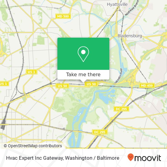 Mapa de Hvac Expert Inc Gateway, 3355 V St NE