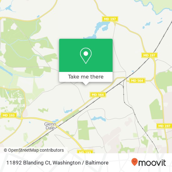 11892 Blanding Ct, Bowie, MD 20720 map