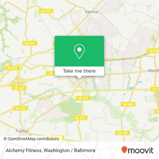 Mapa de Alchemy Fitness, Southern Elm Ct