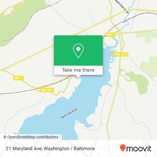 Mapa de 21 Maryland Ave, North East, MD 21901