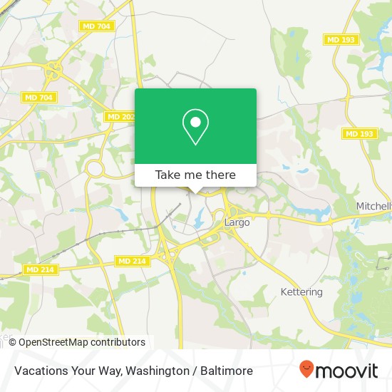 Vacations Your Way map