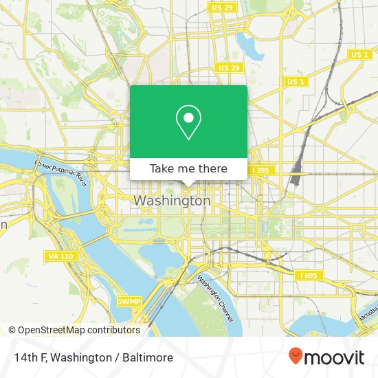 14th F, Washington, DC 20004 map