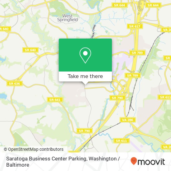 Mapa de Saratoga Business Center Parking, Rolling Rd