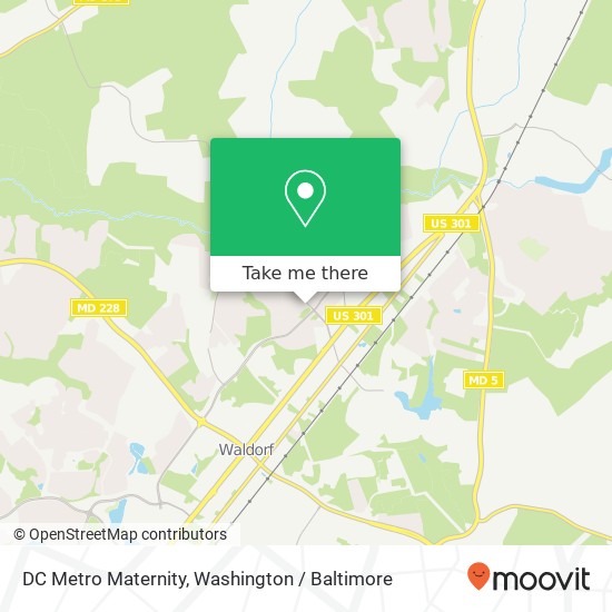 DC Metro Maternity, Creston Pl map