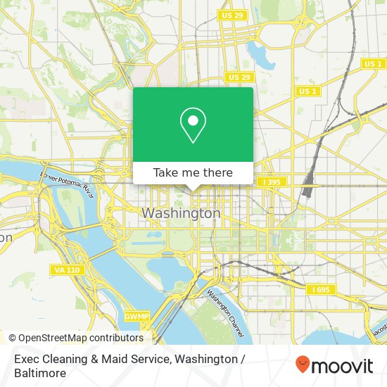 Exec Cleaning & Maid Service, New York Ave NW map
