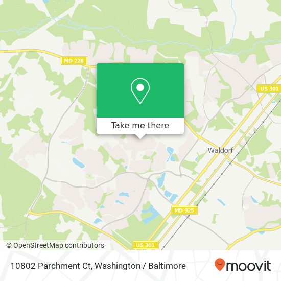 10802 Parchment Ct, Waldorf, MD 20603 map