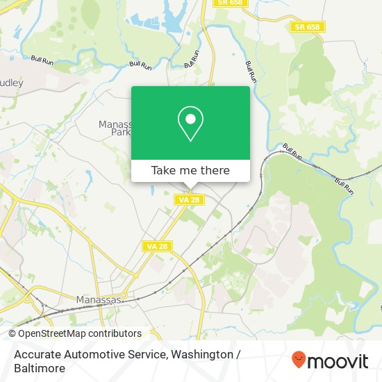 Accurate Automotive Service, 8411 Centreville Rd map