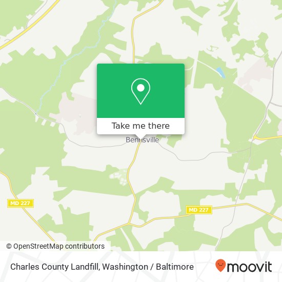 Mapa de Charles County Landfill