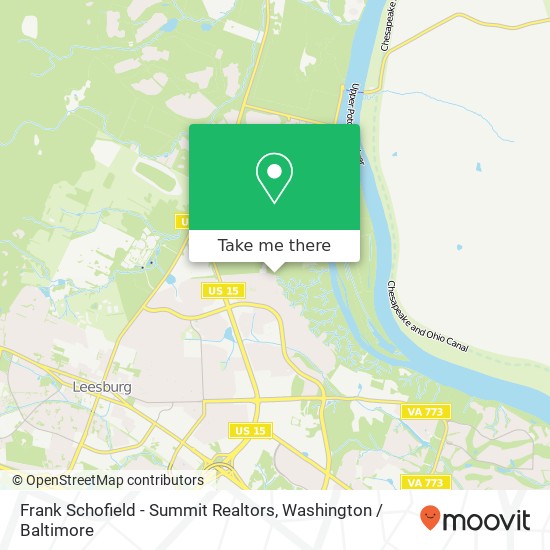 Mapa de Frank Schofield - Summit Realtors, Balls Bluff Rd NE