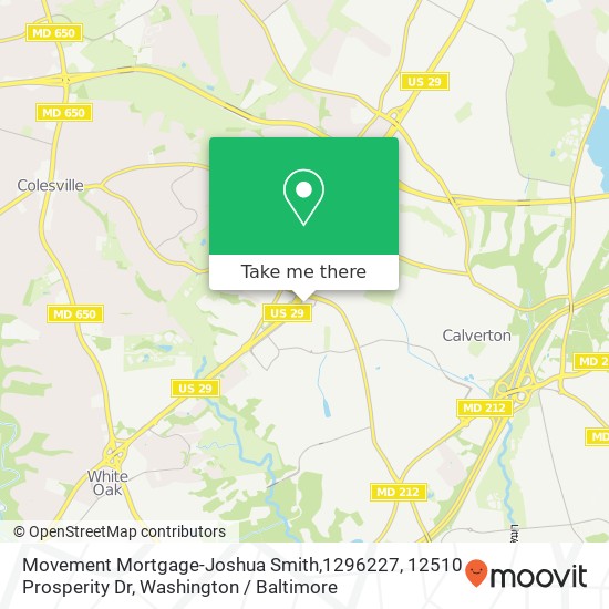 Movement Mortgage-Joshua Smith,1296227, 12510 Prosperity Dr map