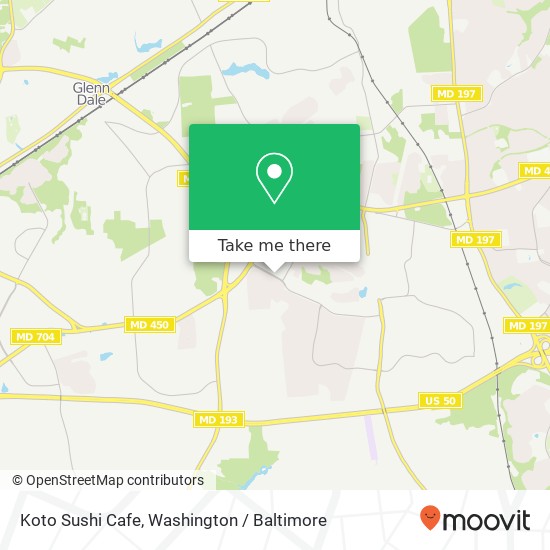 Mapa de Koto Sushi Cafe, 12500 Fairwood Pky