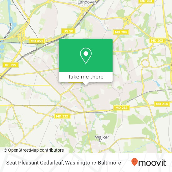 Mapa de Seat Pleasant Cedarleaf, Capitol Heights, MD 20743