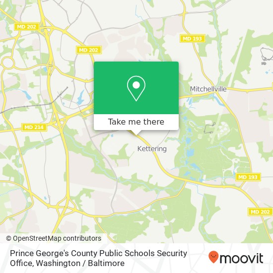 Prince George's County Public Schools Security Office, 507 Largo Rd map