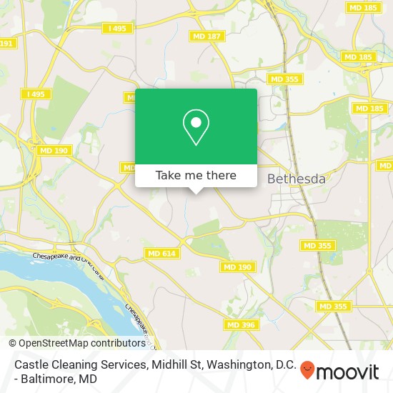 Castle Cleaning Services, Midhill St map