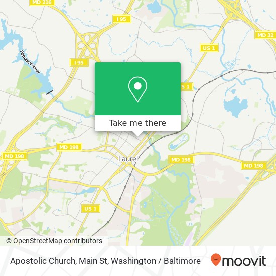 Apostolic Church, Main St map