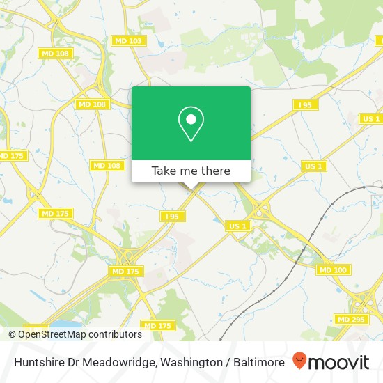 Huntshire Dr Meadowridge, Elkridge, MD 21075 map