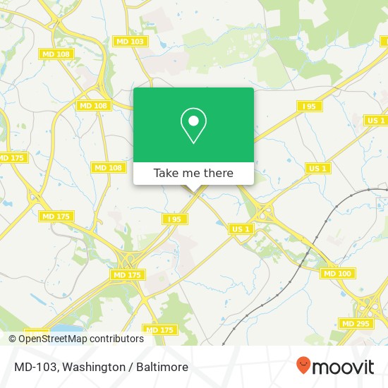 Mapa de MD-103, Elkridge, MD 21075