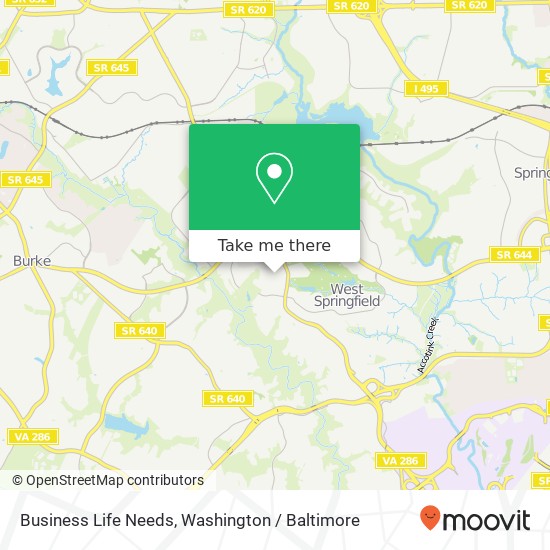 Mapa de Business Life Needs, Rivington Rd