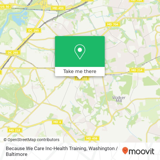 Because We Care Inc-Health Training map