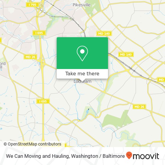 Mapa de We Can Moving and Hauling, Liberty Rd