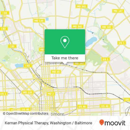 Mapa de Kernan Physical Therapy