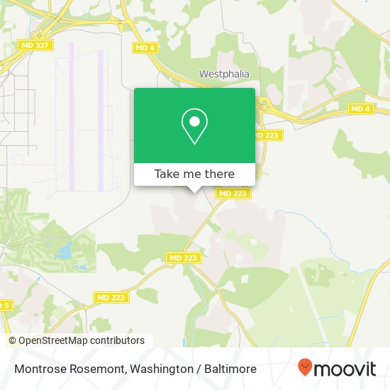 Montrose Rosemont, Upper Marlboro, MD 20772 map