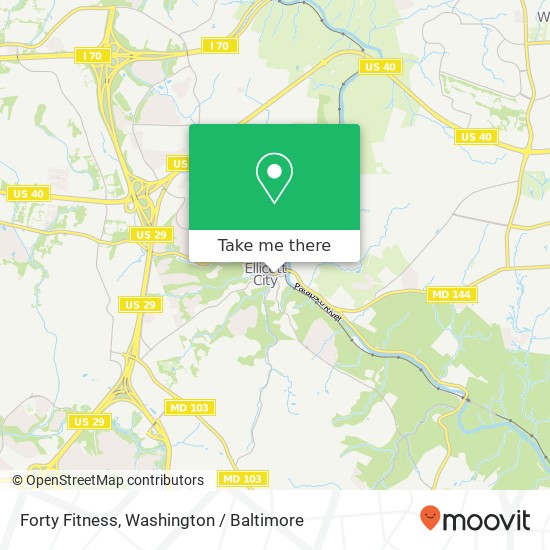 Forty Fitness, 8125 Main St map