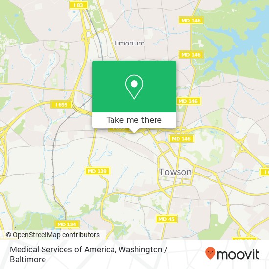 Medical Services of America, 110 West Rd map