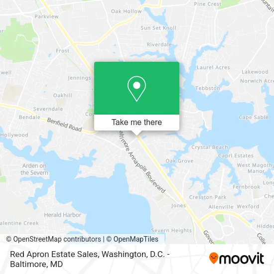 Red Apron Estate Sales map