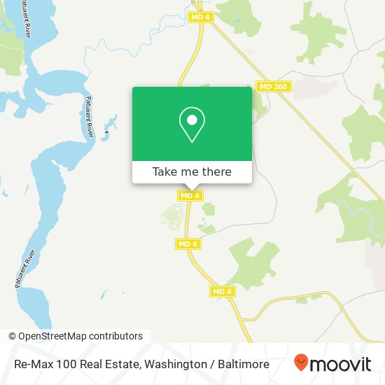 Re-Max 100 Real Estate, MD-4 map