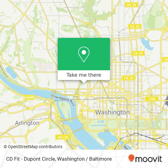 Mapa de CD Fit - Dupont Circle, 2425 N St NW