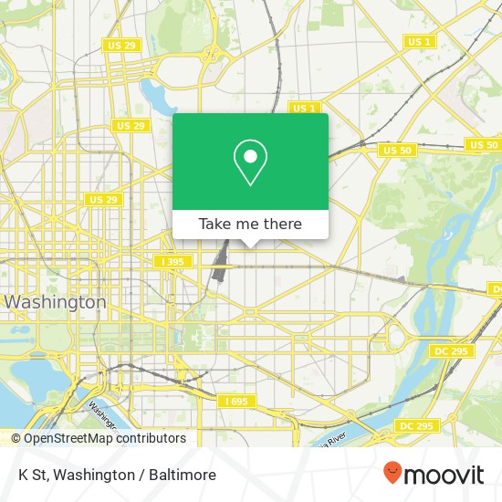 Mapa de K St, Washington, DC 20002